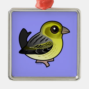 Atlantic Canary Metal Tree Decoration