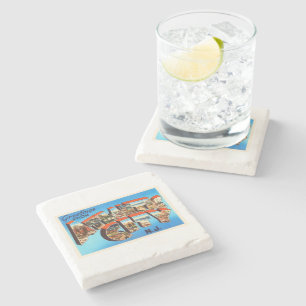 Atlantic City 1 New Jersey NJ Vintage Travel - Stone Coaster