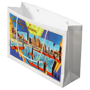Atlantic City 2 New Jersey NJ Vintage Travel - Large Gift Bag