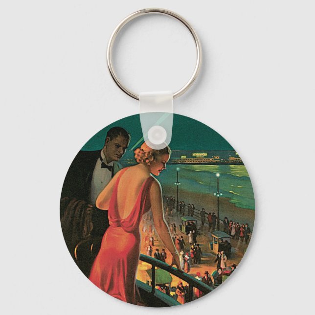 Atlantic City ~ All Year Resort Key Ring (Front)