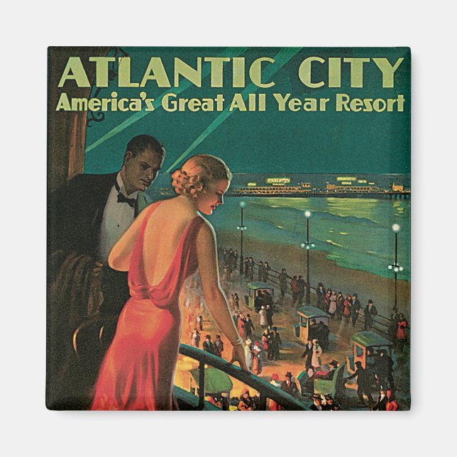 Atlantic City ~ All Year Resort Magnet (Front)