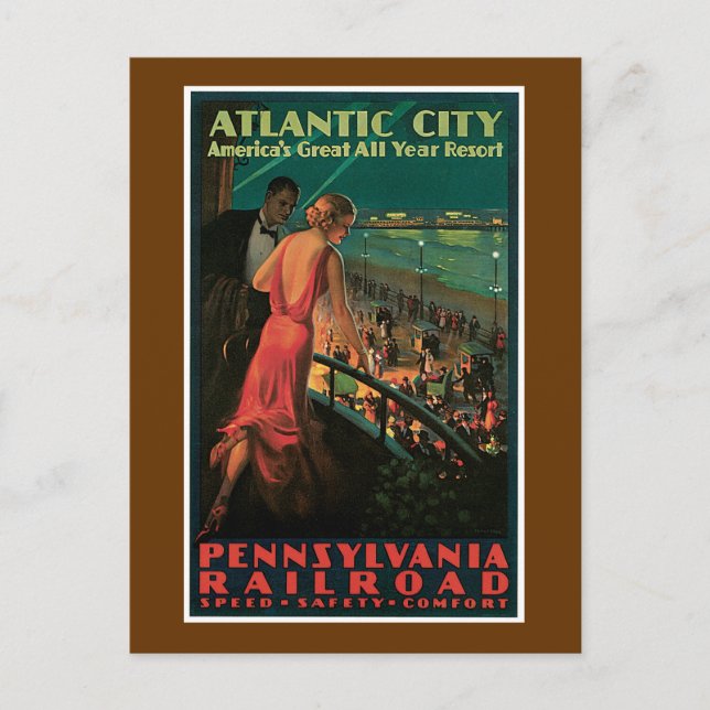 Atlantic City ~ All Year Resort Postcard (Front)
