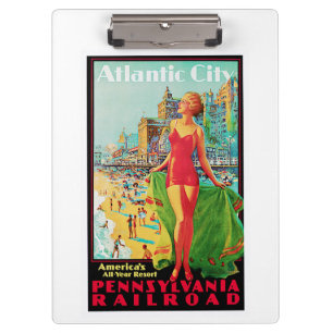 Atlantic City ~ America's All Year Playground Clipboard