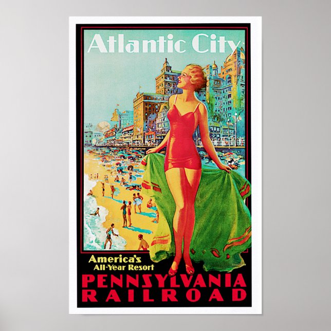 Atlantic City ~ America's All Year Playground Poster (Front)
