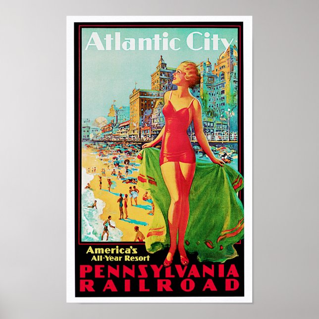 Atlantic City ~ America's All Year Playground Poster (Front)