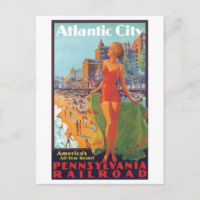 Atlantic City America's All Year Resort Postcard (Front)