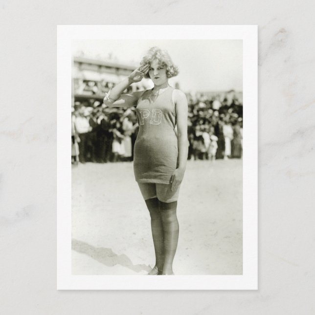 Atlantic City Beauty, early 1900s Postcard (Front)