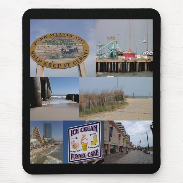 Atlantic City Boardwalk Mousepad (Front)