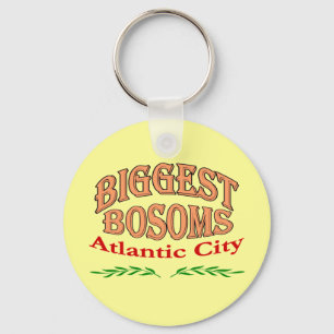 Atlantic City New Jersey Biggest Bosoms Key Ring