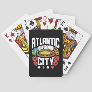 Atlantic City New Jersey Casino Gambling Playing Cards