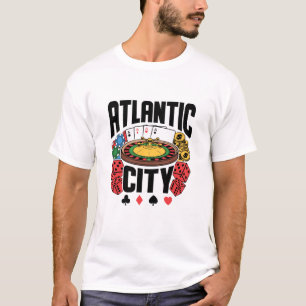 Atlantic City New Jersey Casino Gambling T-Shirt
