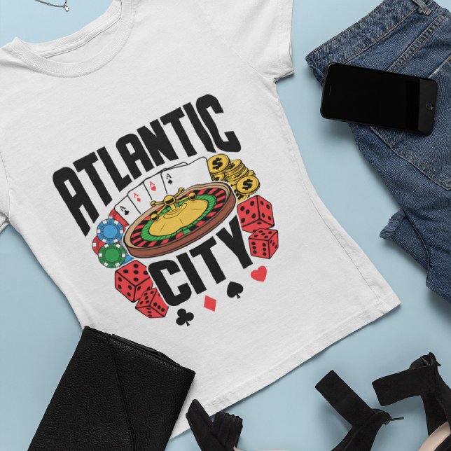 Atlantic City New Jersey Casino Gambling T-Shirt (Creator Uploaded)