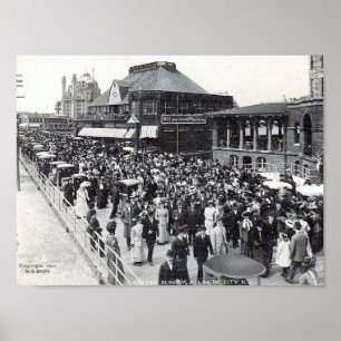 Atlantic City, New Jersey, Easter Sunday, Vintage Poster