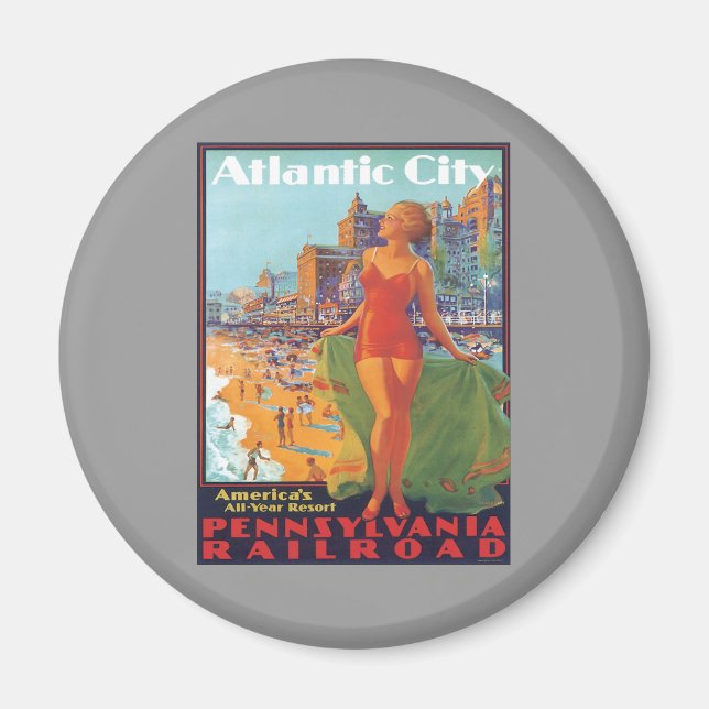 Atlantic City,New Jersey Magnet (Front)
