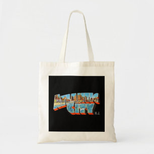 Atlantic City New Jersey NJ Vintage Retro Souvenir Tote Bag