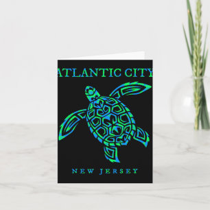Atlantic City New Jersey Sea Turtle Boys Girls Tod Card