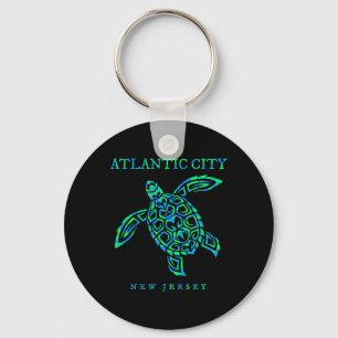 Atlantic City New Jersey Sea Turtle Boys Girls Tod Key Ring