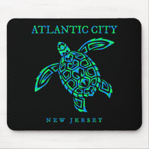 Atlantic City New Jersey Sea Turtle Boys Girls Tod Mouse Mat