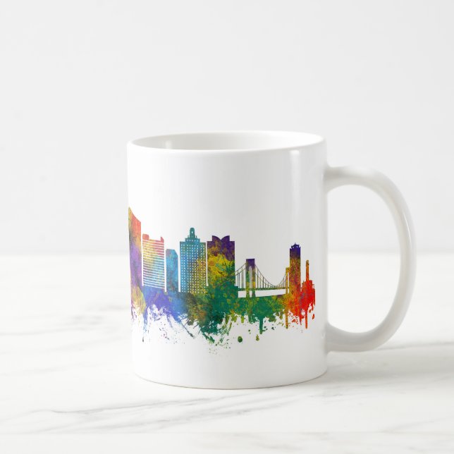 Atlantic City New Jersey Skyline Coffee Mug (Right)