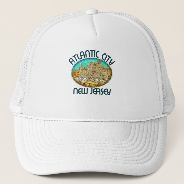 Atlantic City, New Jersey Trucker Hat (Front)
