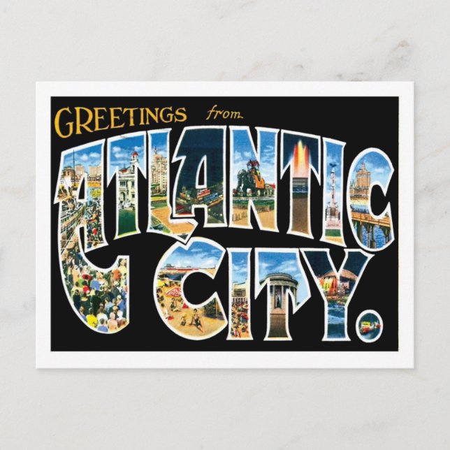 Atlantic City New Jersey US City Postcard (Front)