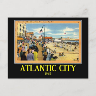 Atlantic City, New Jersey, Vintage Postcard