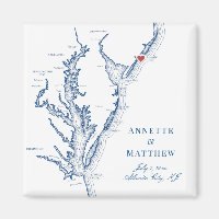 Atlantic City NJ Jersey Shore Map Wedding 
