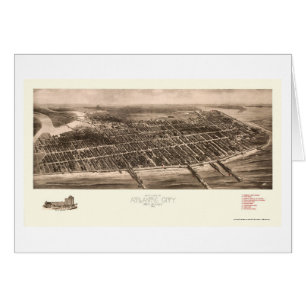 Atlantic City, NJ Panoramic Map - 1909