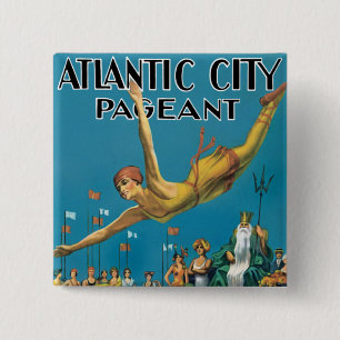 Atlantic City Pageant 15 Cm Square Badge