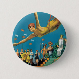 Atlantic City Pageant 6 Cm Round Badge