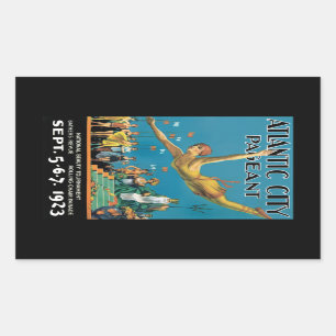 Atlantic City Pageant Rectangular Sticker