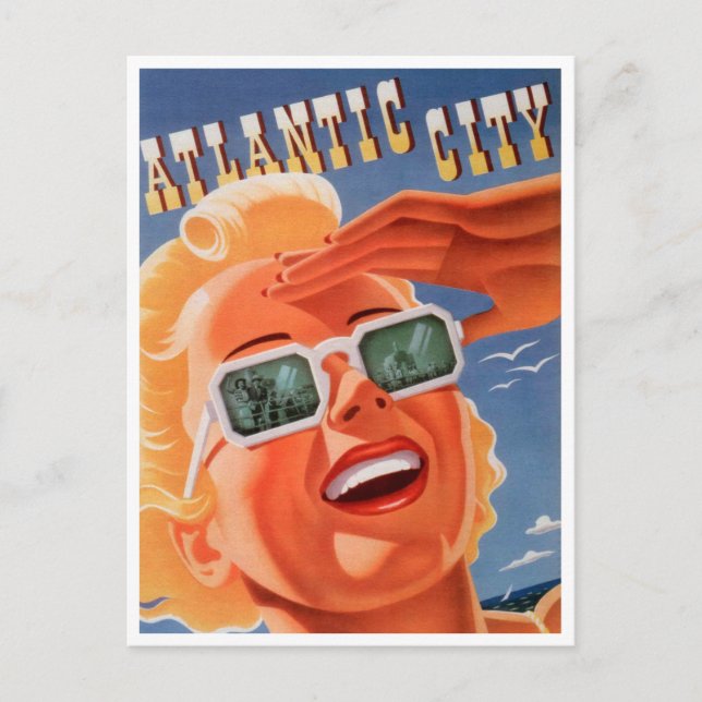Atlantic City, Pennsylvania Vintage Travel Postcard (Front)