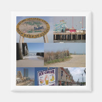 Atlantic City Photo Collage Magnet