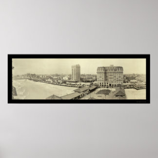 Atlantic City Pier Photo 1917 Poster
