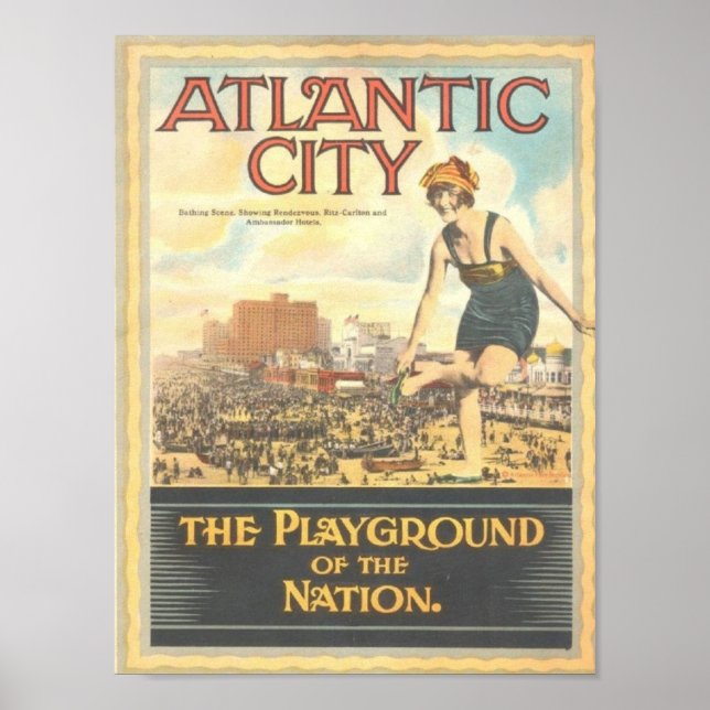 Atlantic City-Playground of the Nation Poster (Front)
