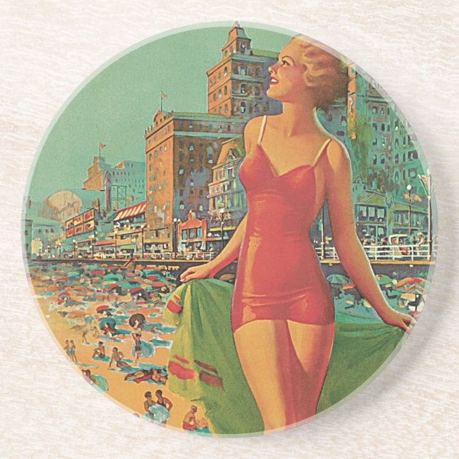 Atlantic City Resort, Pennsylvania Railroad Travel Coaster (Front)