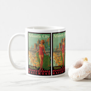 Atlantic City Resort, Pennsylvania Railroad Travel Coffee Mug