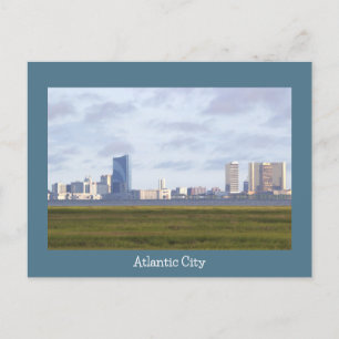 Atlantic City Skyline Photo Postcard
