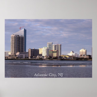 Atlantic City Skyline photo poster