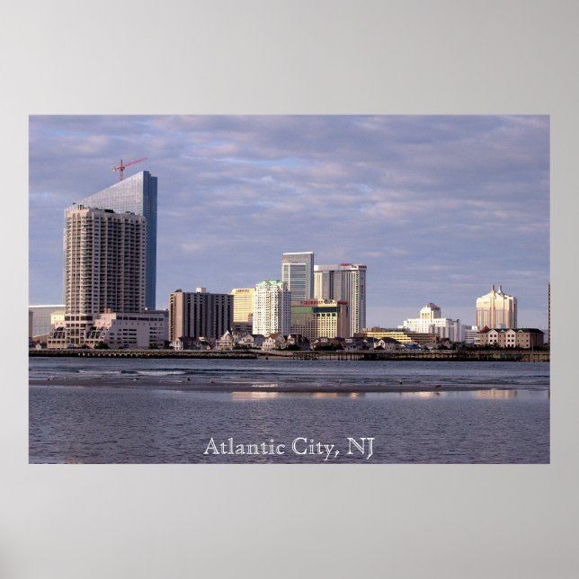 Atlantic City Skyline photo poster (Front)