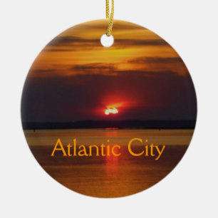 Atlantic City Sunset Ornament