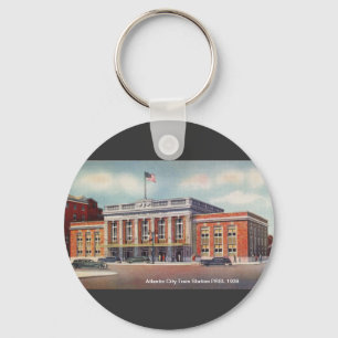 Atlantic City Train Station PRSL 1936     Key Ring