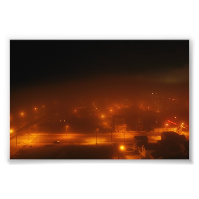 Atlantic City Under Fog 4" x 6" Print (Front)