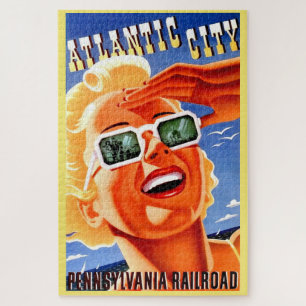 Atlantic City via Pennsylvania Railroad Jigsaw Puzzle