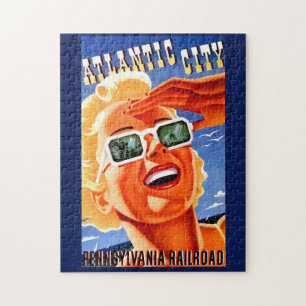 Atlantic City via Pennsylvania Railroad Jigsaw Puzzle