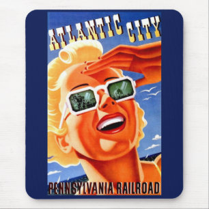 Atlantic City via Pennsylvania Railroad Mouse Mat