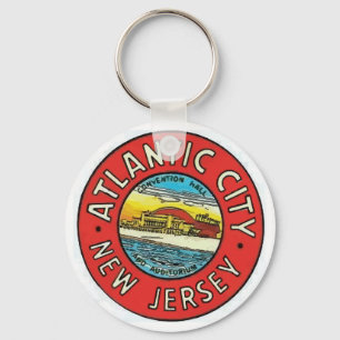 Atlantic City Vintage Keychain