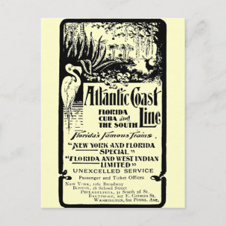 Atlantic Coast Line Railroad 1934 Postcard