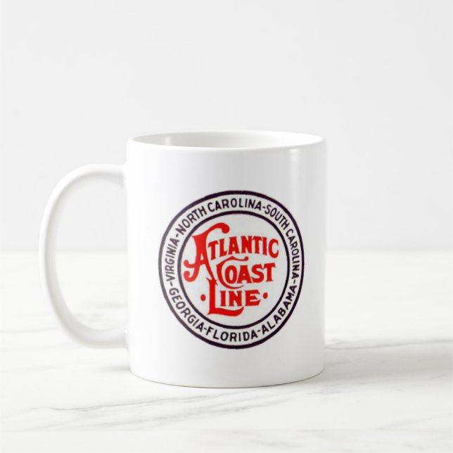 Atlantic Coast Vintage Railroad Logo Mug (Left)