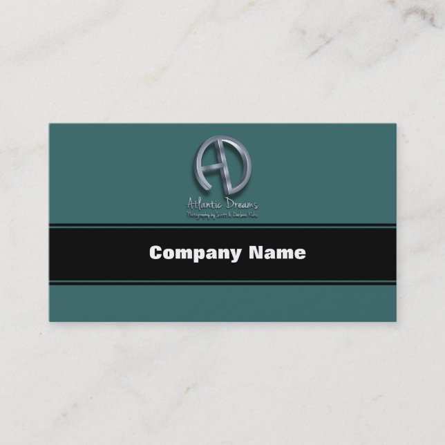 Atlantic Dreams 3D Logo Business Card (Front)